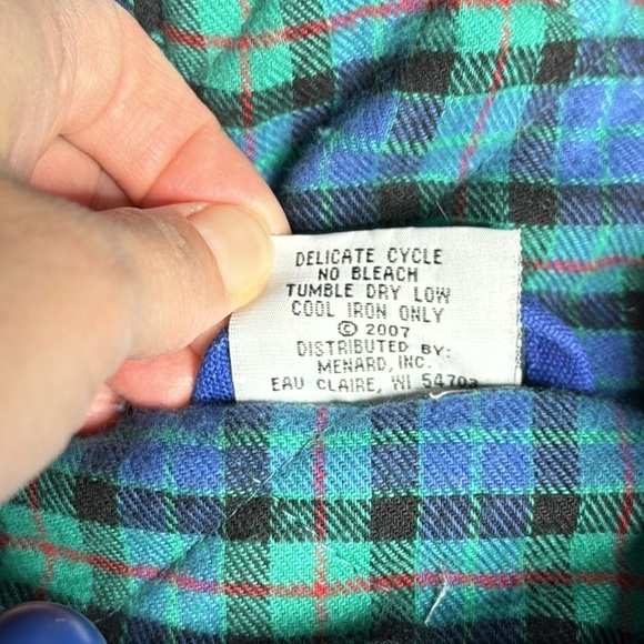 Menards Blue Insulated Hooded Jacket Size Large - Picture 9 of 9